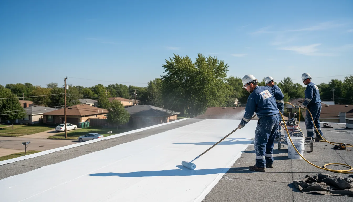 Commercial roof coating in Batson, TX near me